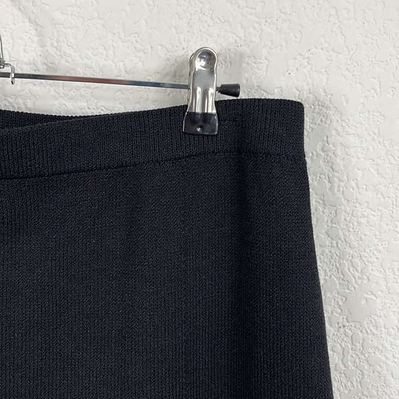 St John Caviar Santana Knit A Line Panel Knee Skirt - Picture 3 of 7